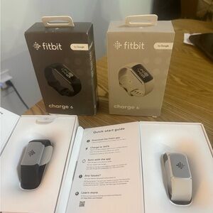 Fitbit Charge 6 Smartwatch - Black and White